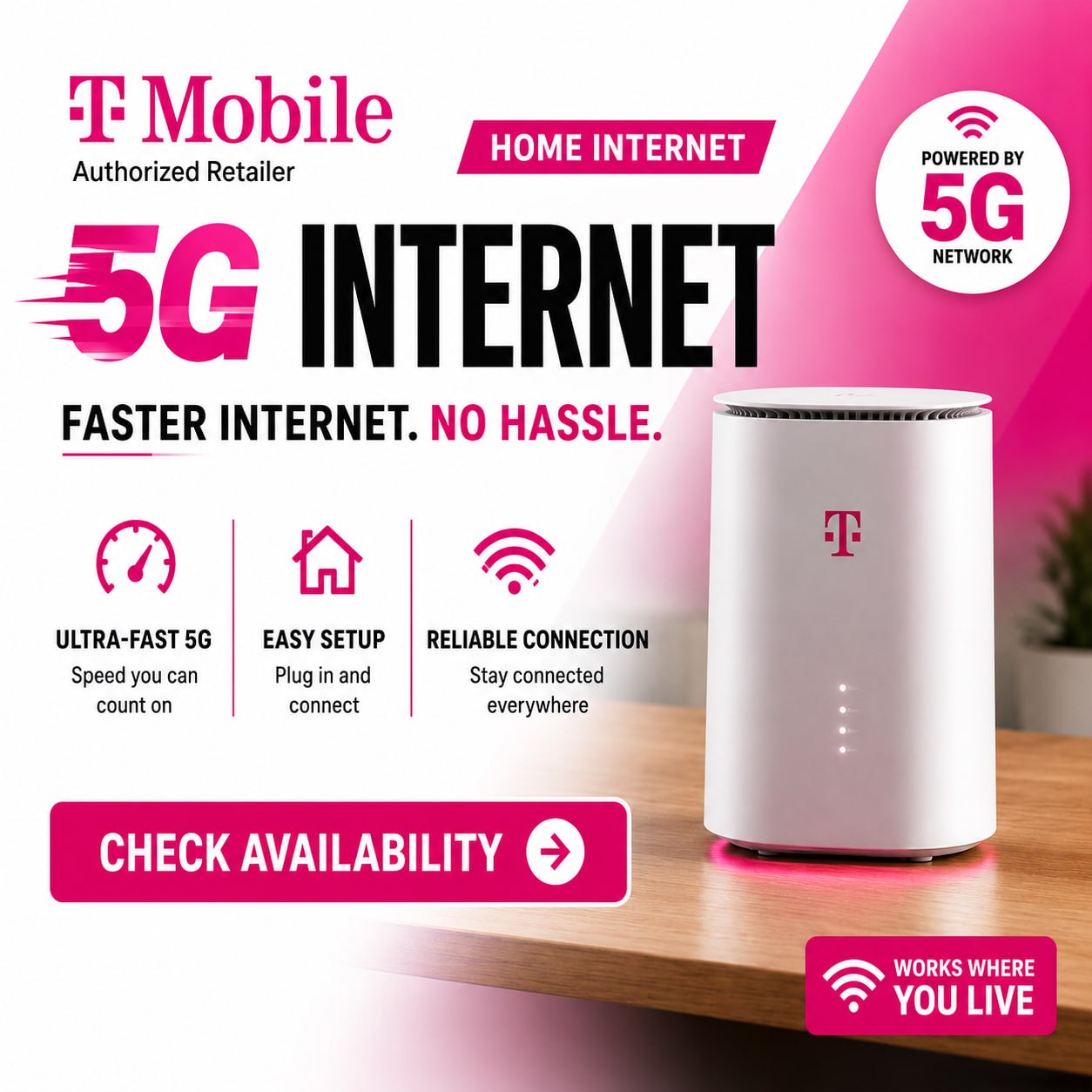 5Internet as low as $30 per month!